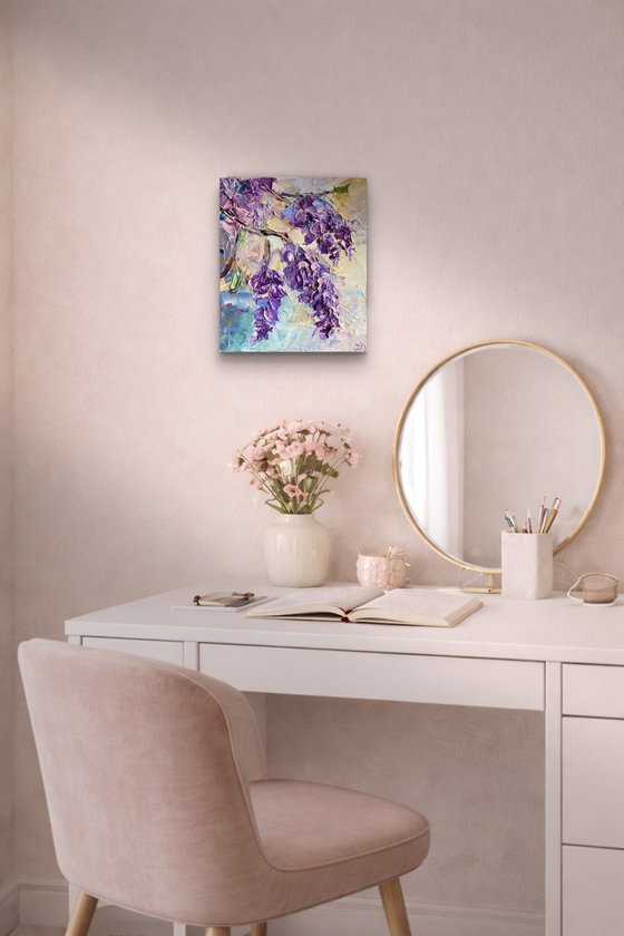 Wisteria Blossoms – Textured Floral
