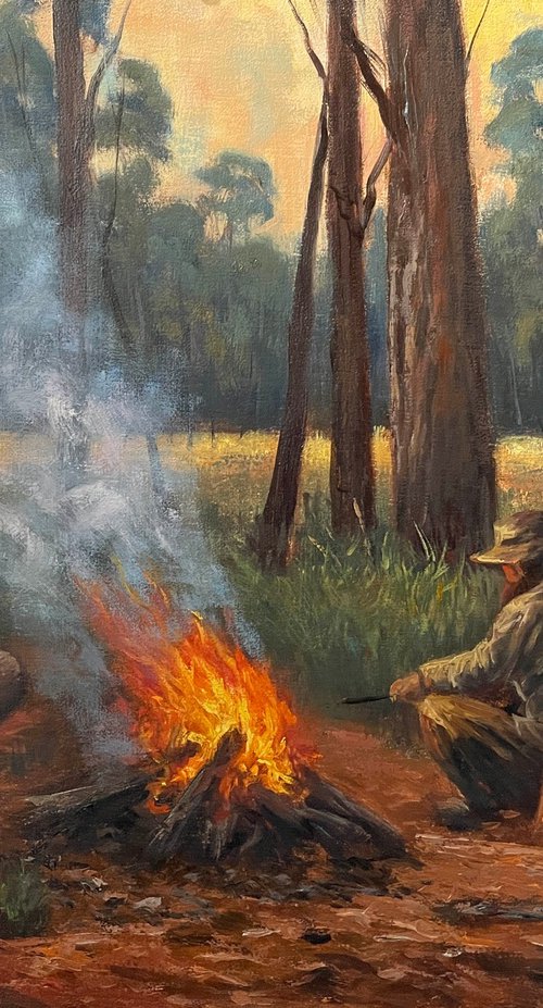 Near the Campfire by Christopher Vidal
