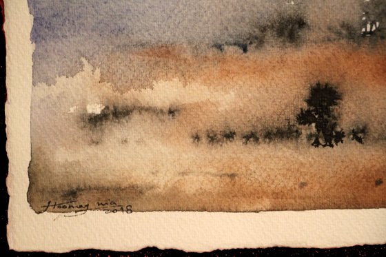 SMALL LANDSCAPES 15, Watecolor on Paper, 25 x 15 cm