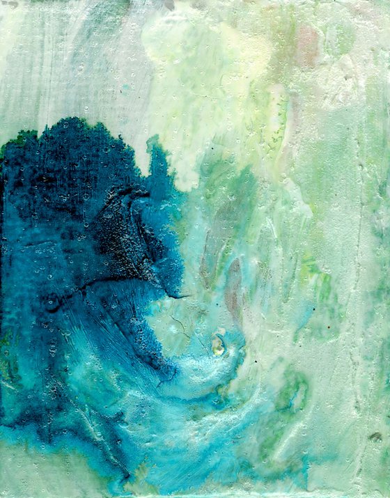 Ethereal Dream Collection 2 - 3 Small Mixed Media Paintings by Kathy Morton Stanion