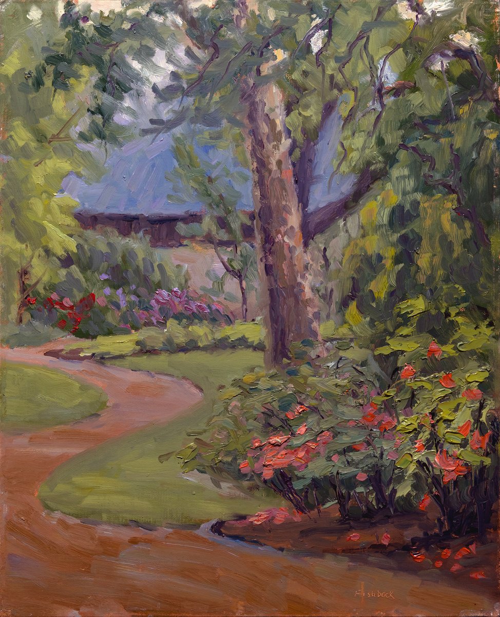 Garden Path (Plein Air) by Daniel Fishback