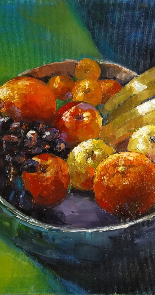 Autumn's Bounty on Canvas by Kamsar Ohanyan