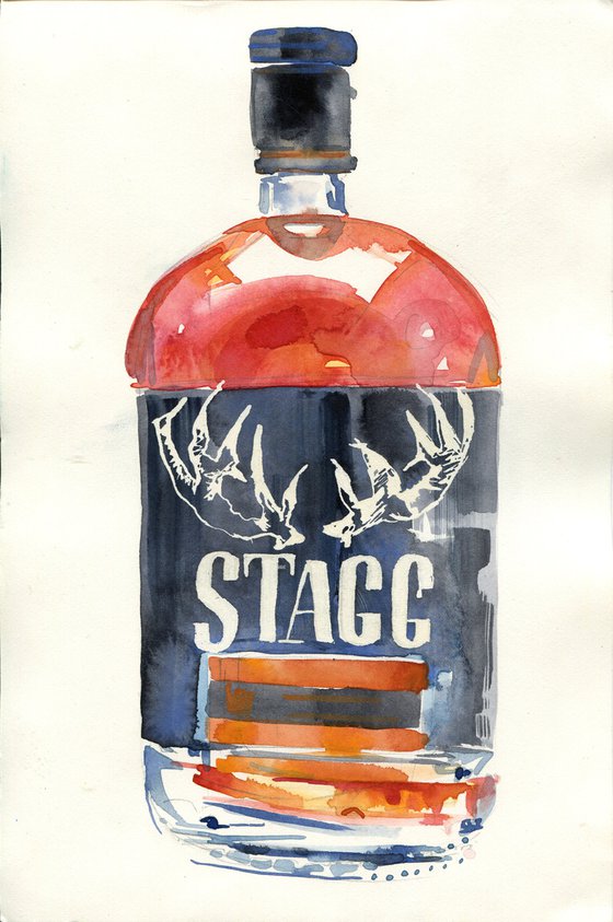 Stagg whiskey bottle