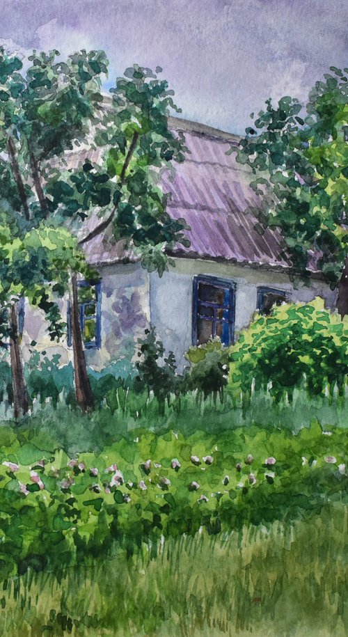 "Garden near the old house" by Andriy Berekelia