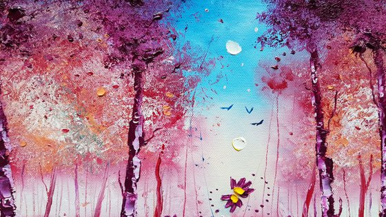 "Autumn Forest & Flowers in Love"