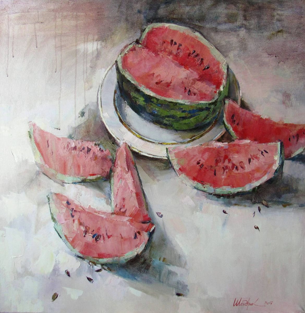 Sweet Summer Taste By Tetiana Shendryk, 28 X 28, Artwork For Sale On Artfinder