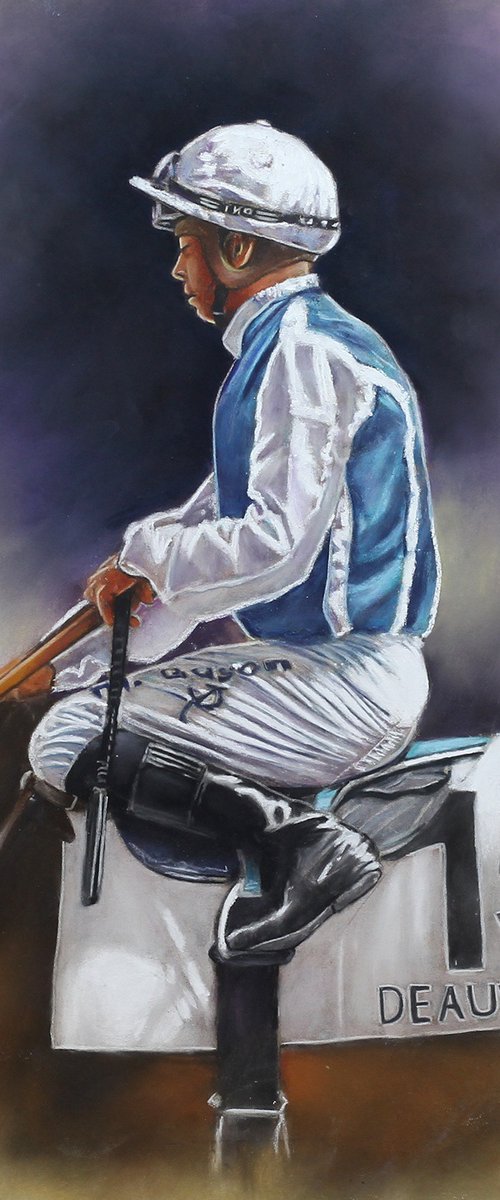 Jockey At Deauville by Brian Halton