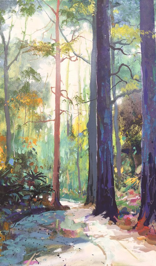 Road through the Forest 18 by Jos Coufreur