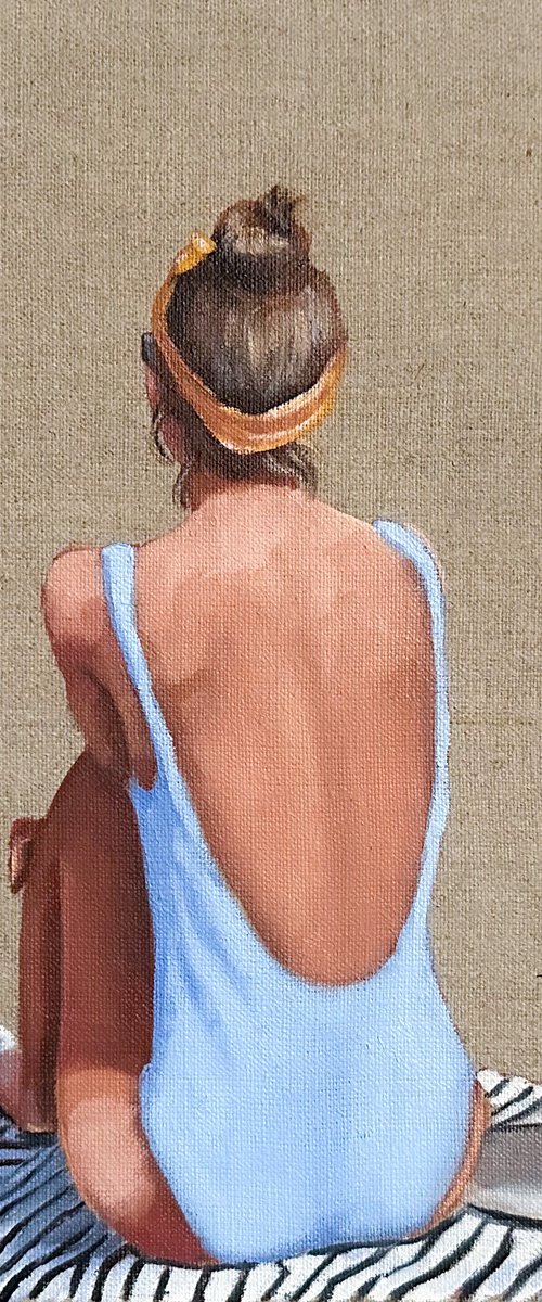 Woman on the Beach by Daria Gerasimova