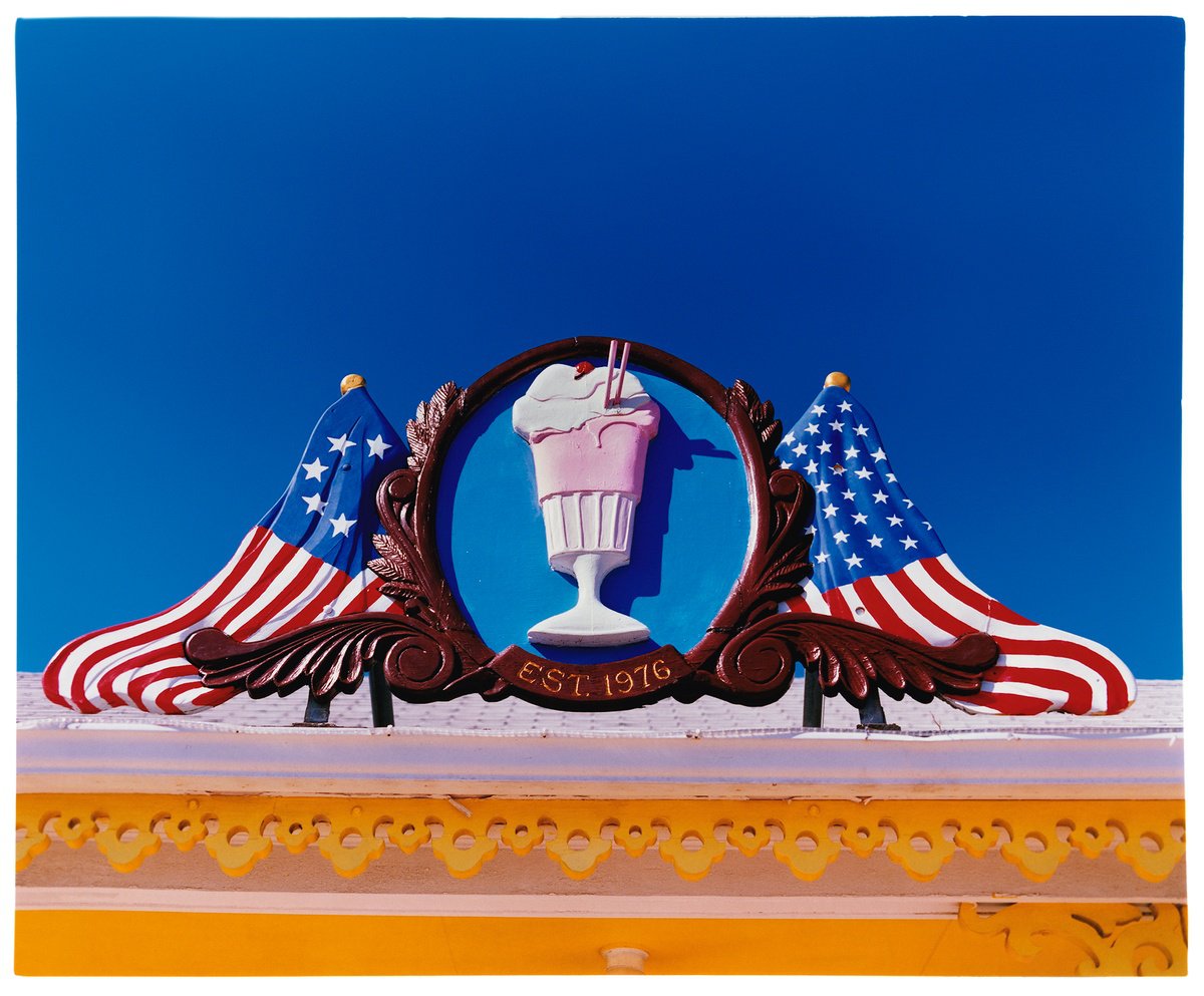 Urban And Pop Landscape Photograph By Richard Heeps, 43 X 32", Milkshake Parlour, Wildwoods, Nj, 2013, Original Artwork