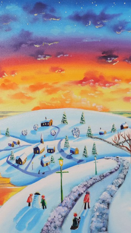 Winter town by Gordon Bruce