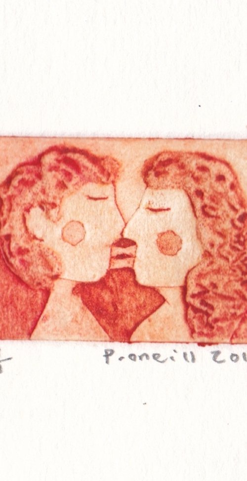 Kissing - Various colours by Penelope O'Neill