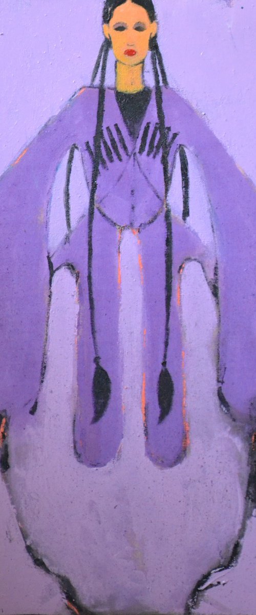 Violet Roots by Gela MIKAVA