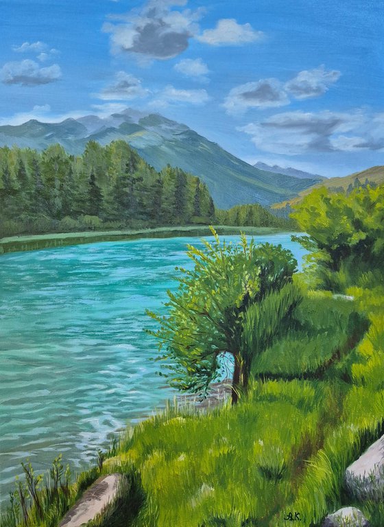 Banff original oil painting