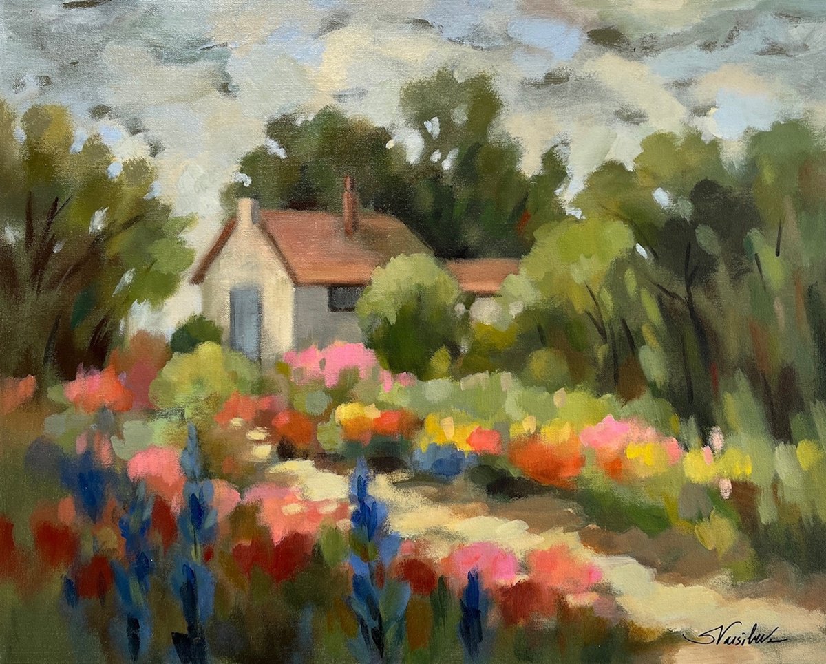  Summer Cottage By Silvia Vassileva, 30 X 24, Artwork For Sale On Artfinder