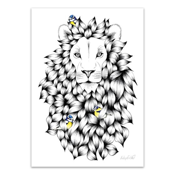 King of The Jungle - Lion print