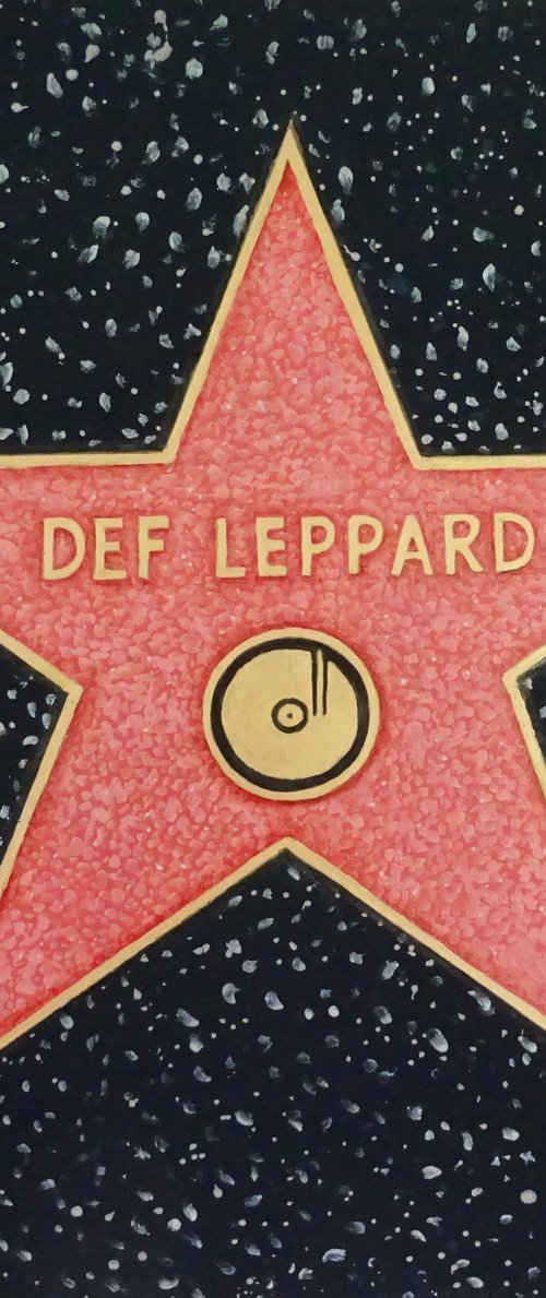 Def Leppard by Mel Davies Original Art