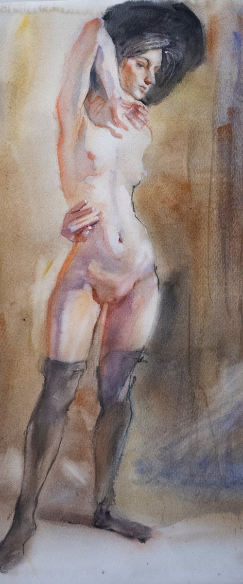 Nude model "Salut, Egon" by Irina Bibik-Chkolian