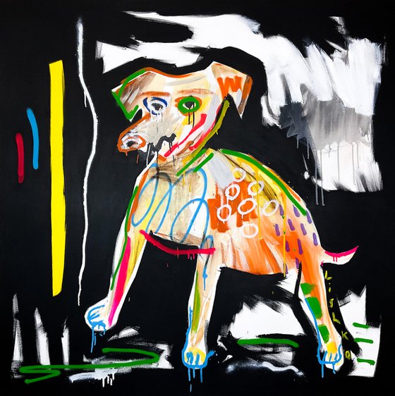 Dog 130 X 130 cm / 51,18 х 51,18 inch