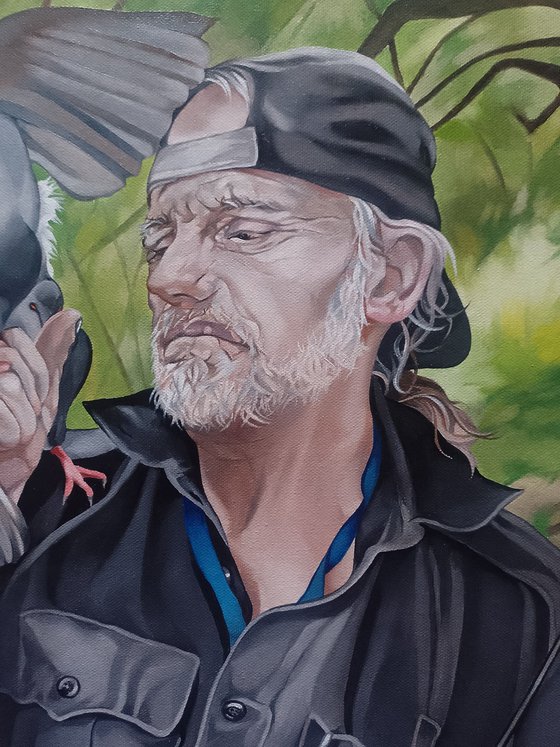 Larry the bird man, New York.