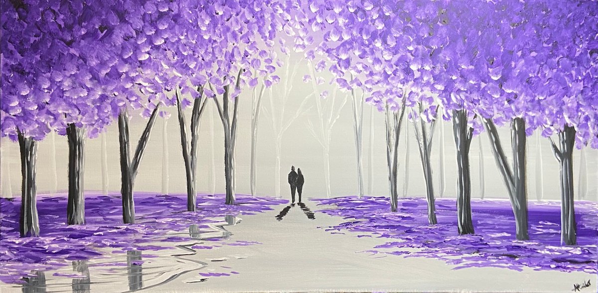 Through The Violet Trees 5 by Aisha Haider