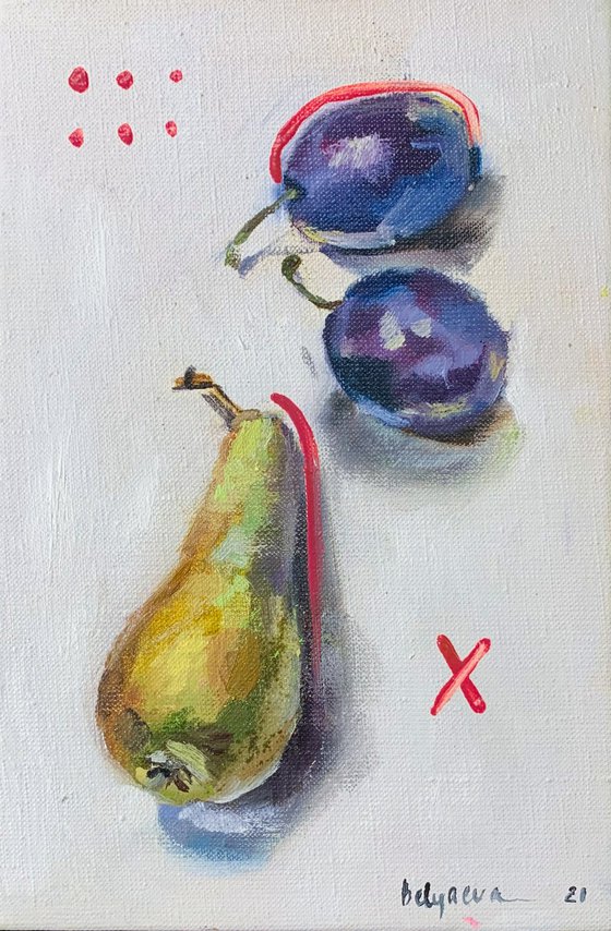 pear and plums