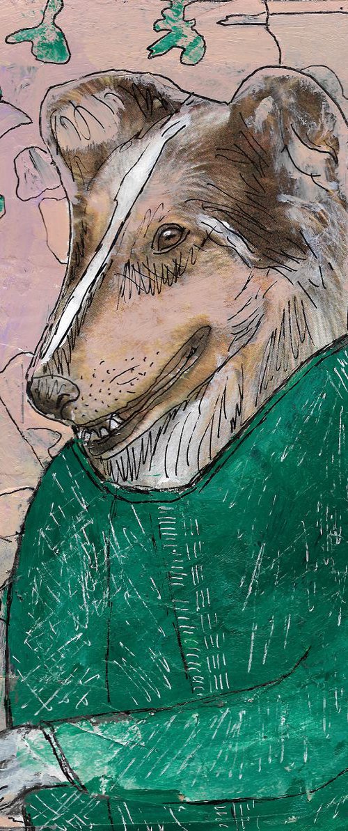 Smoking dog #9 by Pavel Kuragin