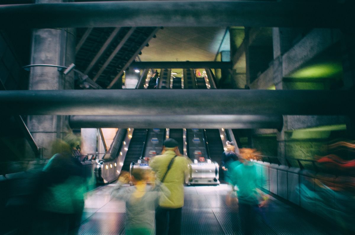 Impressionistic Abstract Photograph By Marc Ehrenbold, 40 X 30", Underground #2, Original Artwork