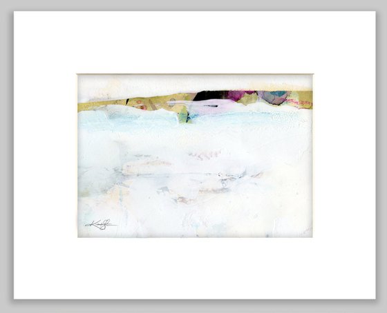 A Serene Life Collection 4 - 3 Abstract Paintings in mats by Kathy Morton Stanion