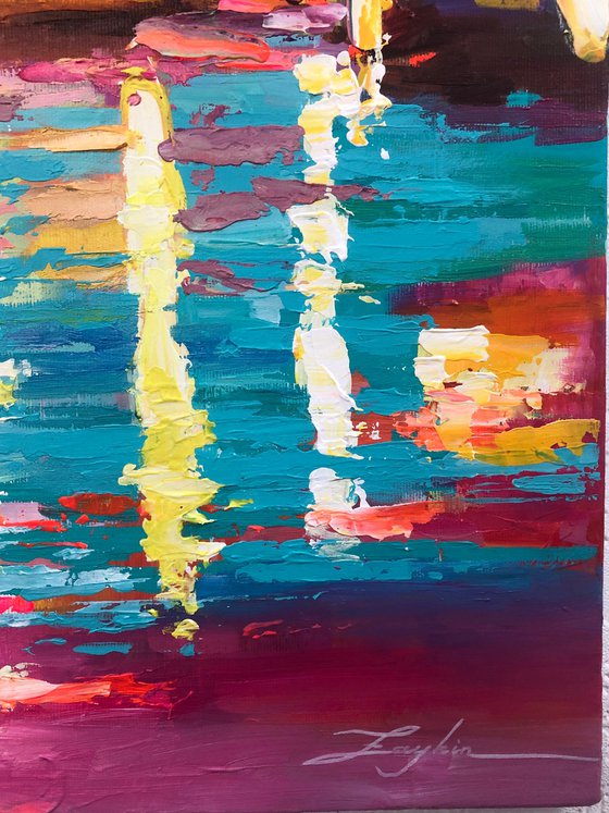 Wet streets of New York.