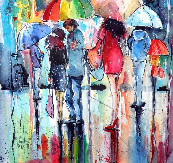 Waiting in the rain