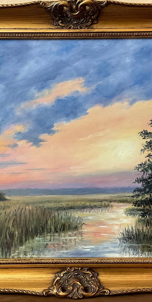 MARSH REVERIE - oil 16X20 by Kathleen McDermott