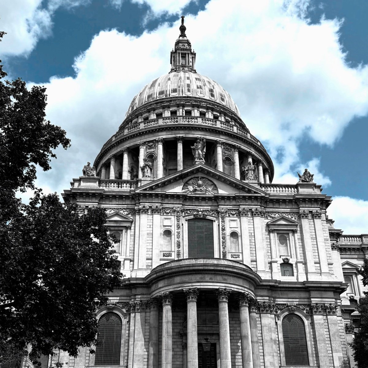 Cityscapes Photograph By Tatiana Zappa, 24 X 24", The Blue One, Original Artwork