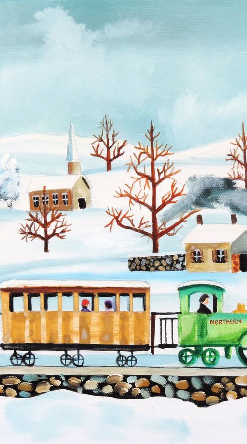 Winter train by Gordon Bruce