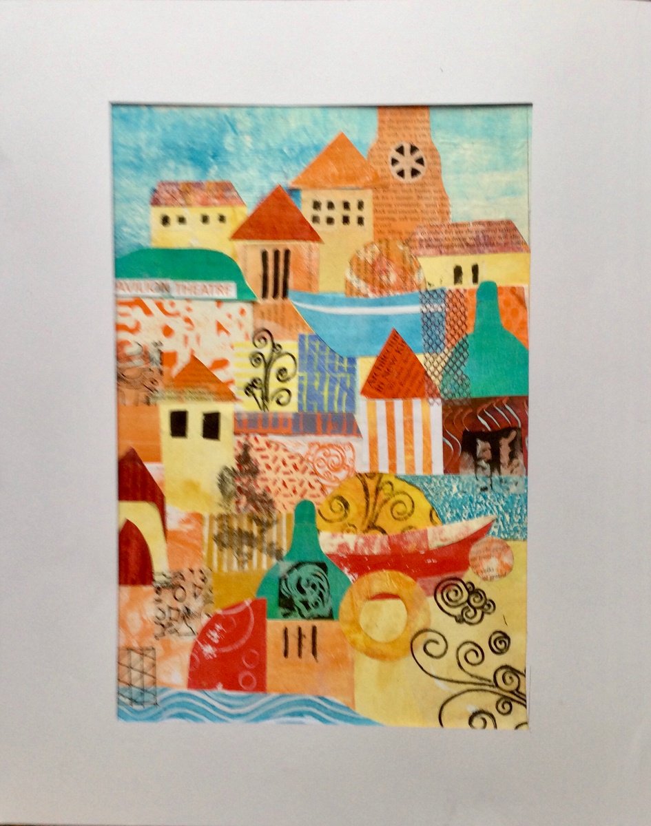 Cromer Town By Dee Evans, 16 X 20, Artwork For Sale On Artfinder