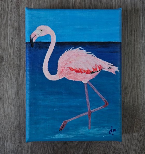 standing flamingo