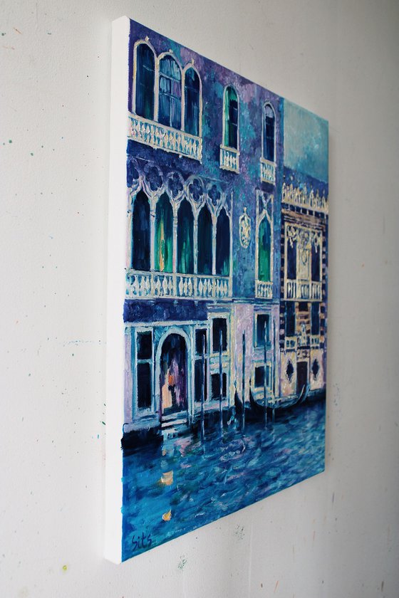 Blue Venice. Landscape series.