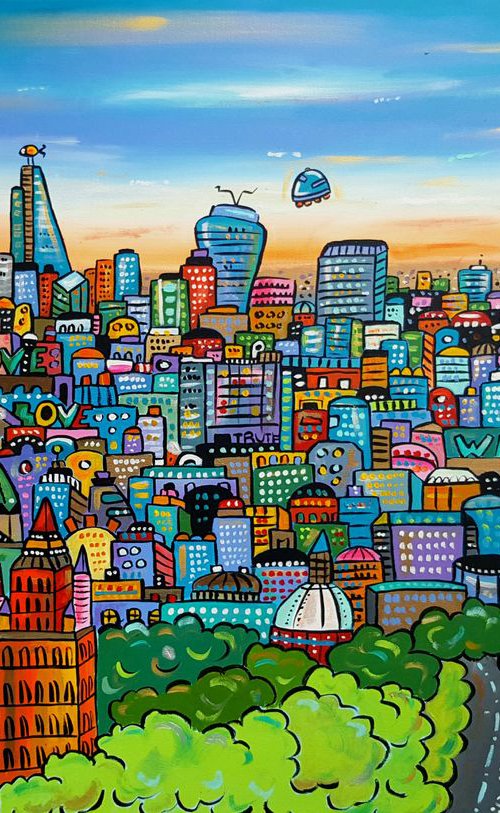 Beautiful View of London by Maria Luisa  Azzini
