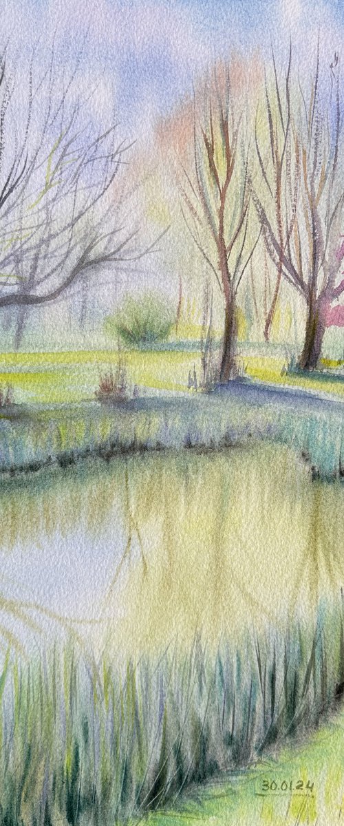 Spring in the Park by Oleksandra Padushyna