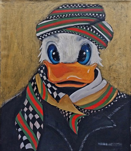 Donald Duck in winter by Merujan Alikhanyan