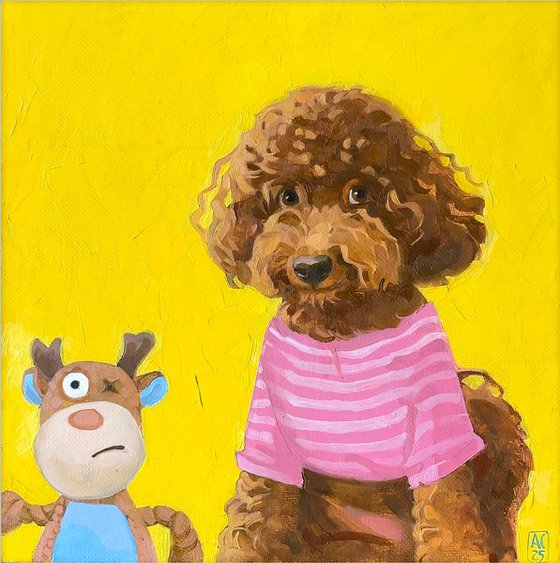 Portrait of a poodle