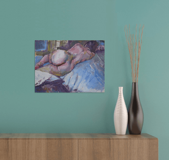 Woman on bed