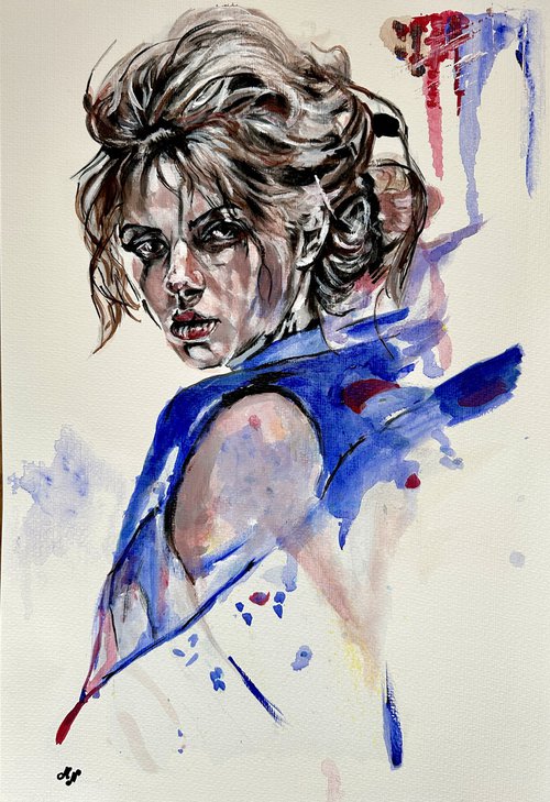 Blue Expression by Misty Lady - M. Nierobisz