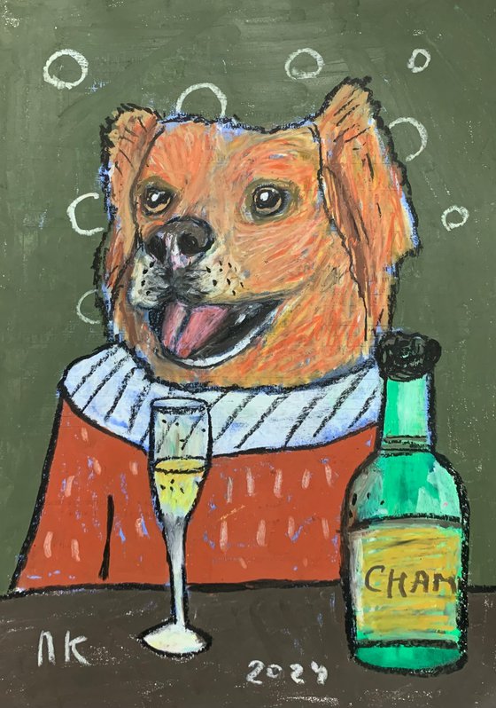 Drinking dog #144