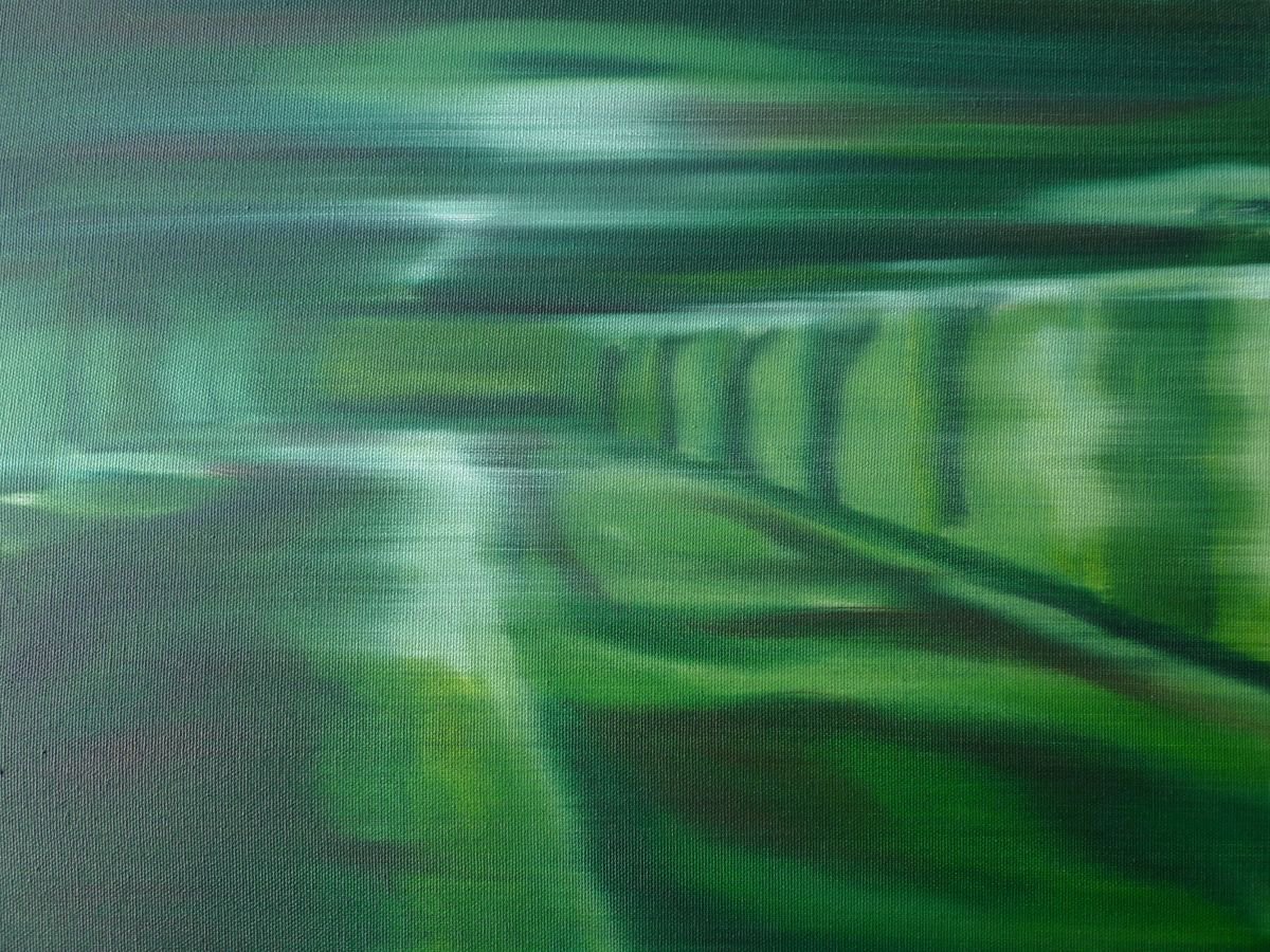 Green Light By Sarah Ann Mitchell, 16 X 12, Artwork For Sale On Artfinder