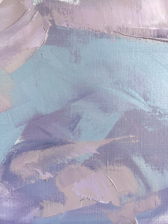 TENDERNESS - lavender abstraction, lilac abstraction.