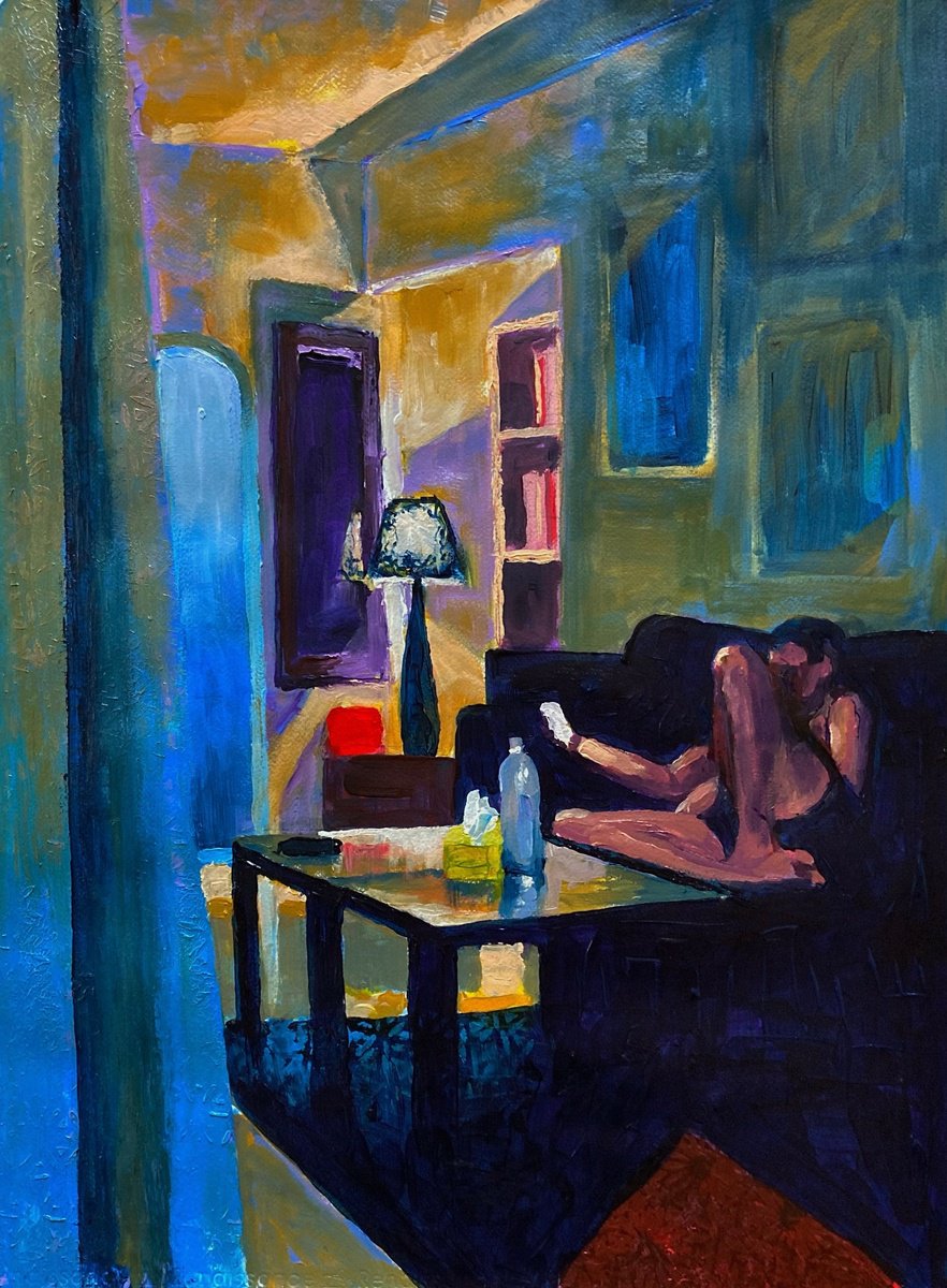 Relax By John Cottee, 22 X 30, Artwork For Sale On Artfinder