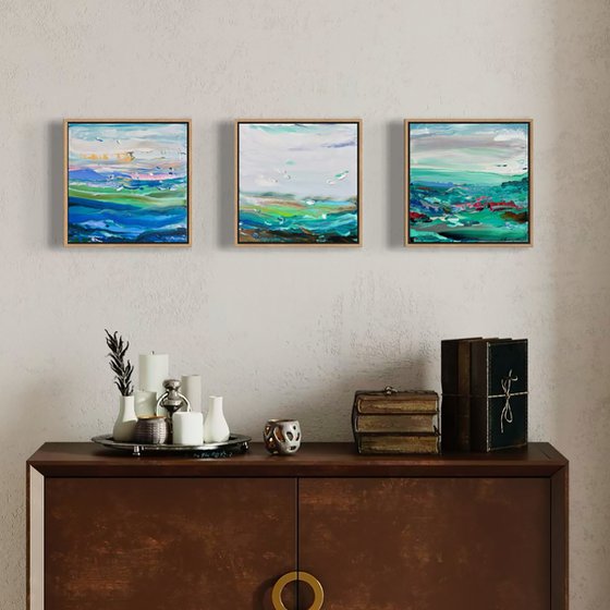 Coastal 74 - triptych