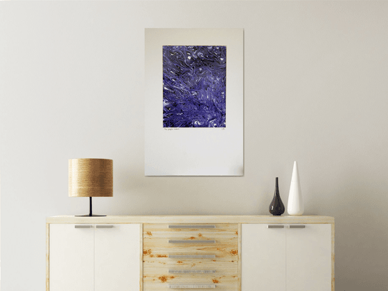 The purple ocean (matted artwork)