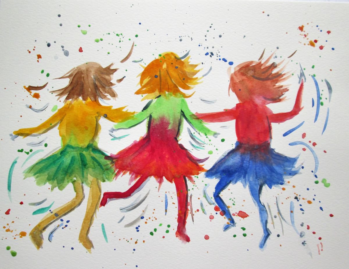 Dancing Away, Dancing girls by MARJANSART